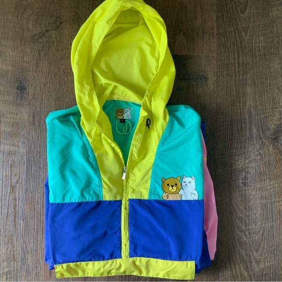 RIPNDIP | Teddy Fresh Packable Anorak Jacket (Multi) | Size Large - Picture 8 of 8
